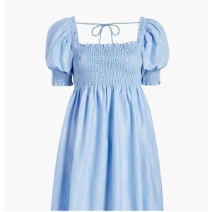 Hill House Home light blue glitter check Athena, size L, NWT